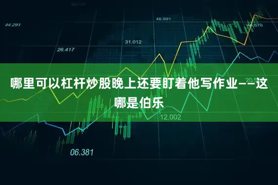 哪里可以杠杆炒股晚上还要盯着他写作业——这哪是伯乐